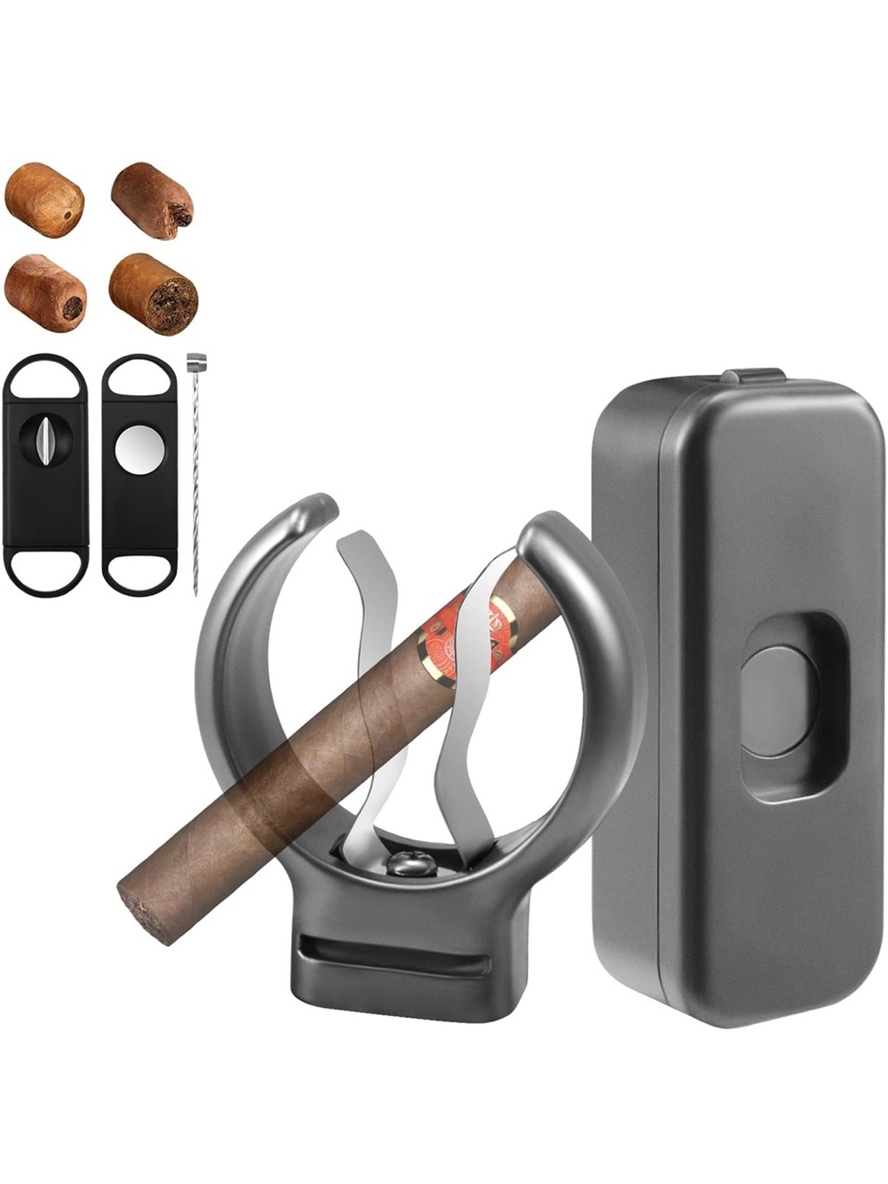 New Open Box Magnetic Golf Cigar Holder Clip for Golf Cart, 5-In-1 Golf Set